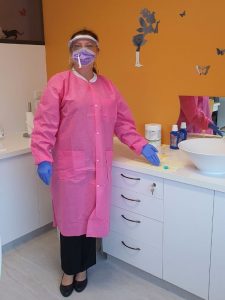 Dr Mariola Prokop in PPE